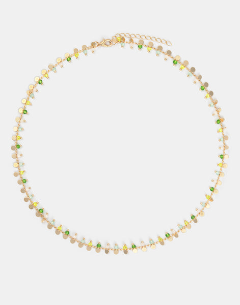 Bead and charm necklace