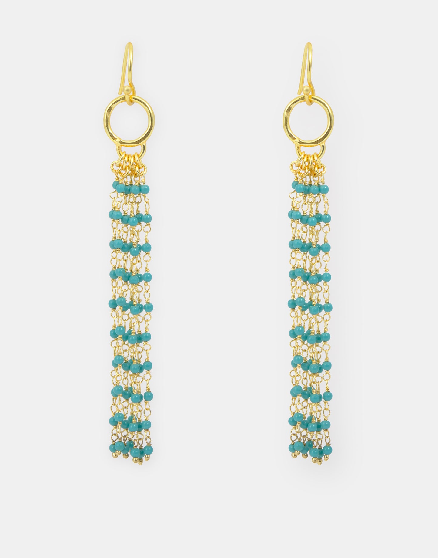 Pendientes beads largos