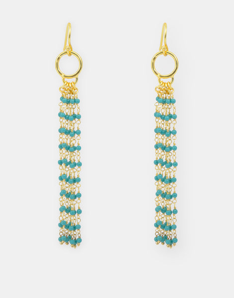 Pendientes beads largos