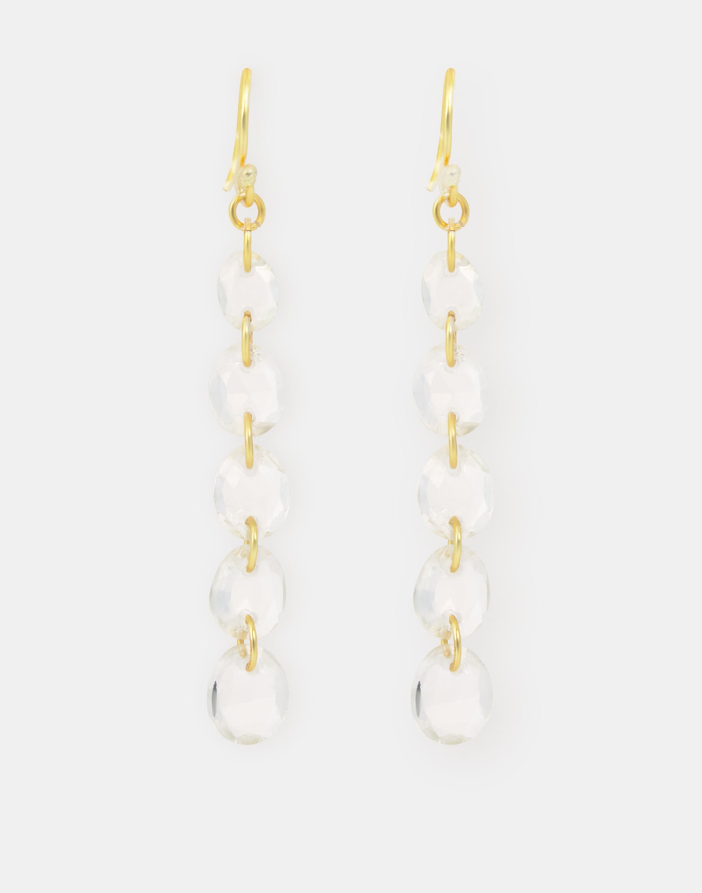 Pendientes largos piedra