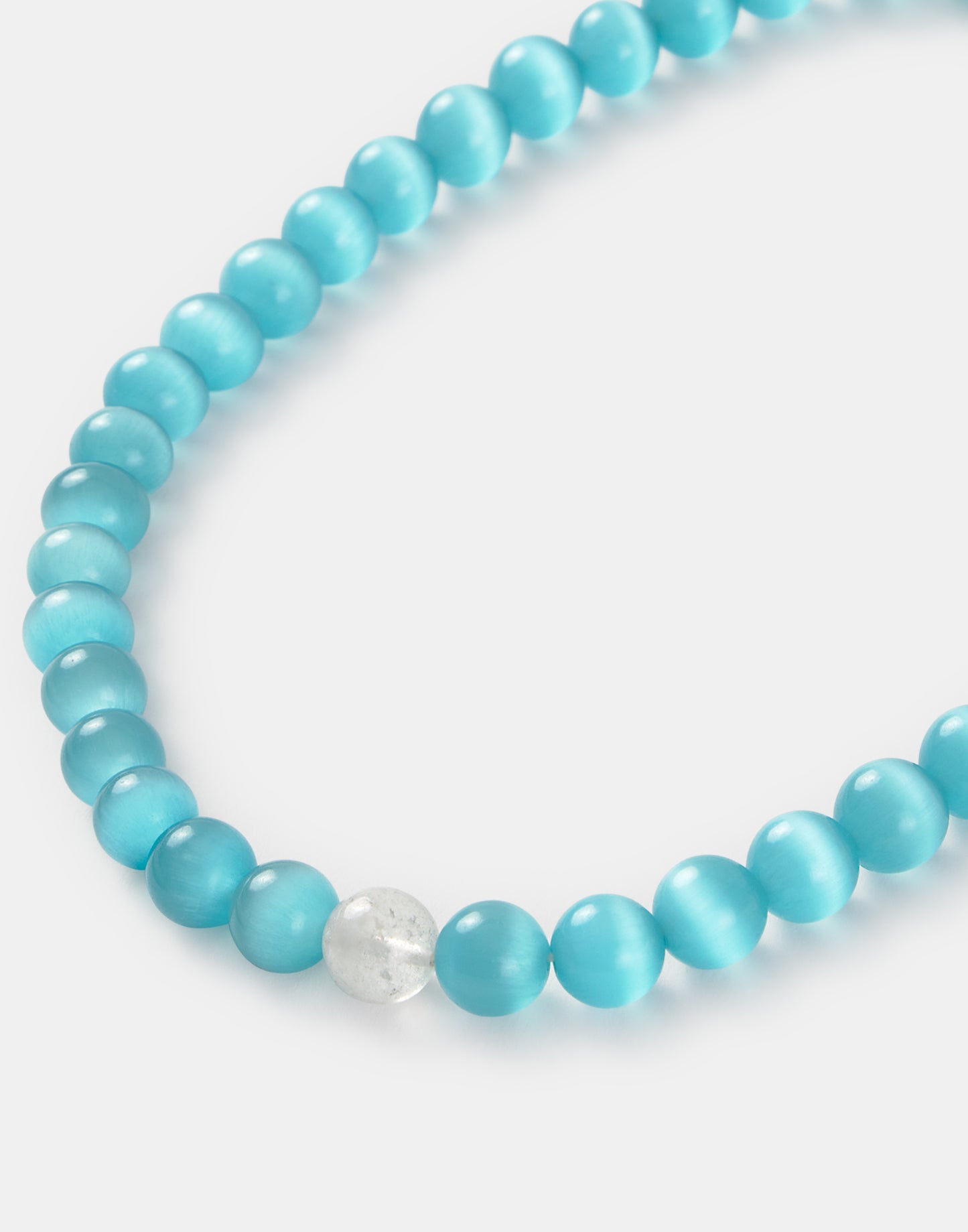 Round stone necklace