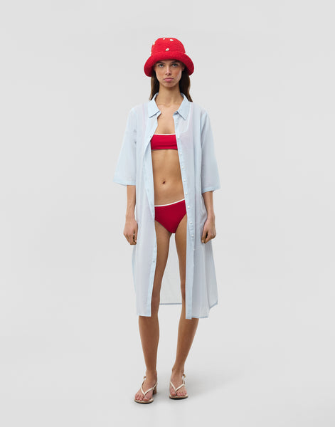 Braguita bikini rojo ribete