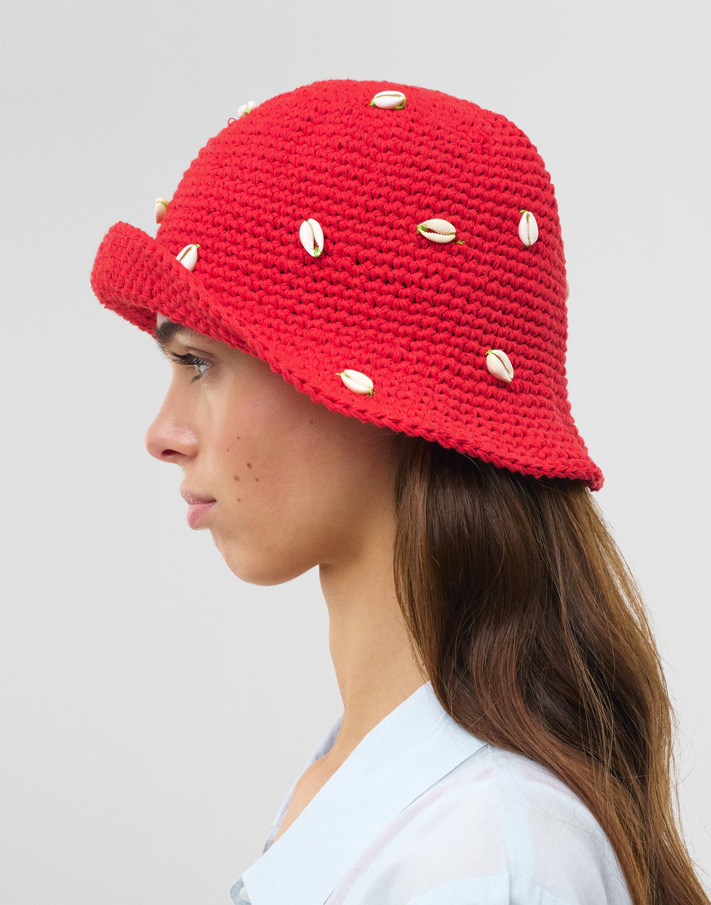 Bonnet crochet coquillages