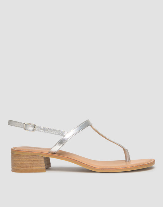 Sandalia tacón dedo pulsera