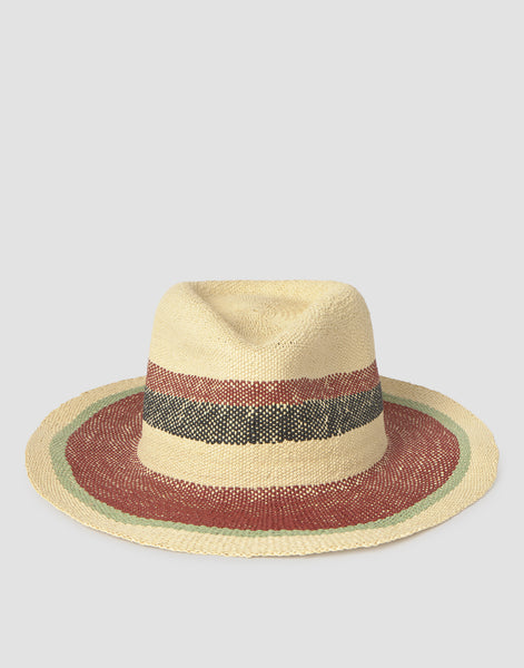 Sombrero cenefas tricolor