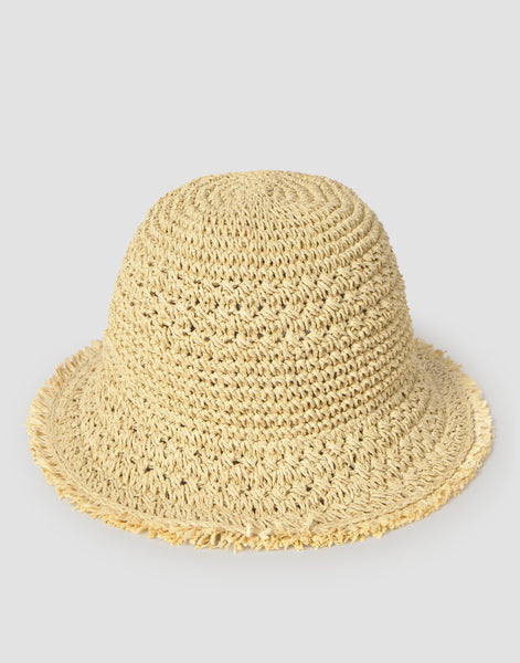 Gorro estructura flecos