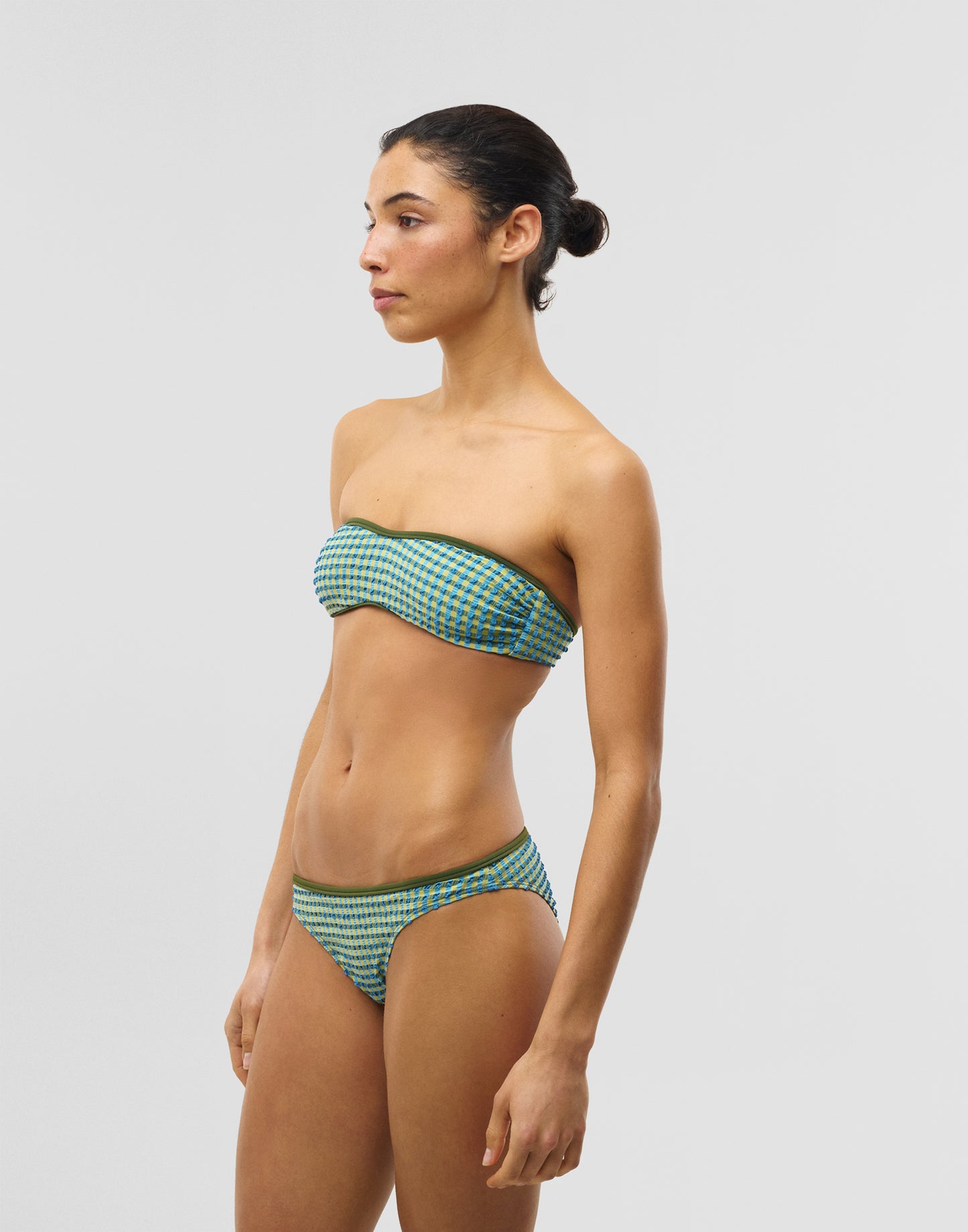Haut de bikini bandeau vichy