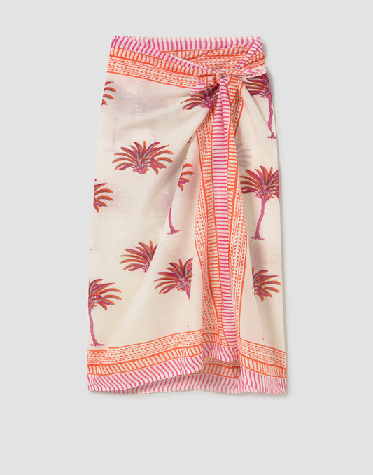 Pareo print palmera