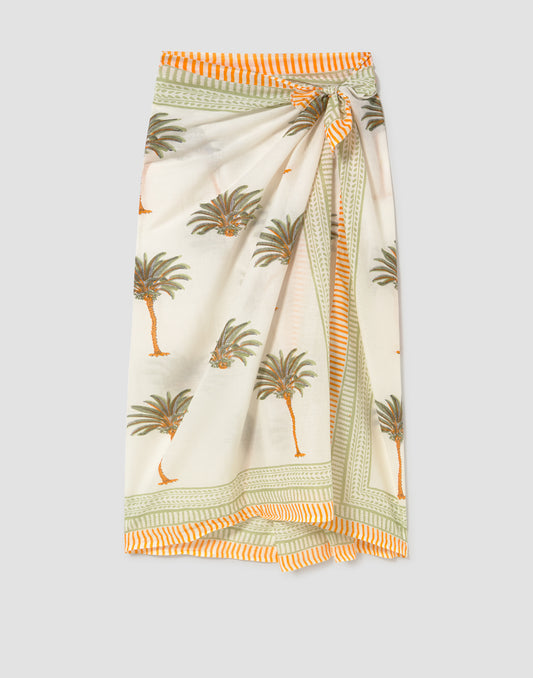 Pareo print palmera
