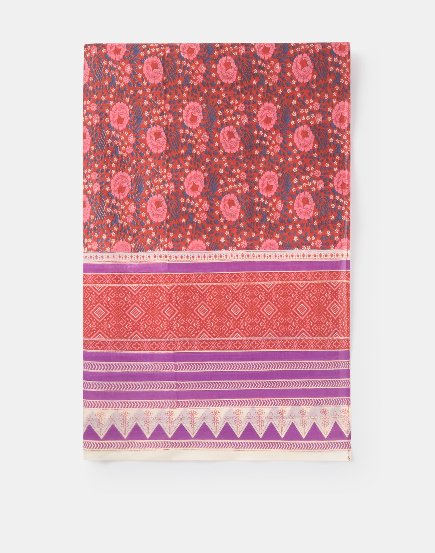 Pareo print cenefa lila