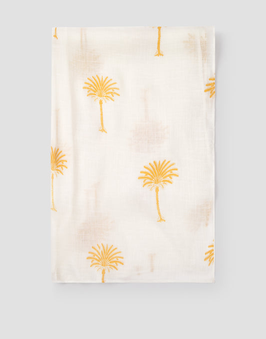 Yellow palm scarf