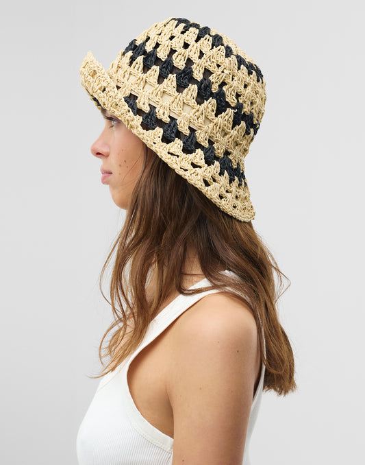 Cappello struttura bicolore