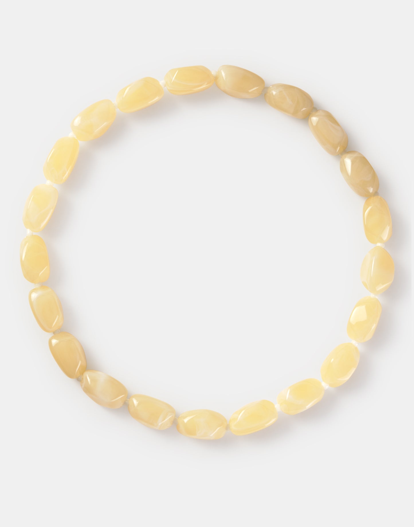 Elastic stone necklace