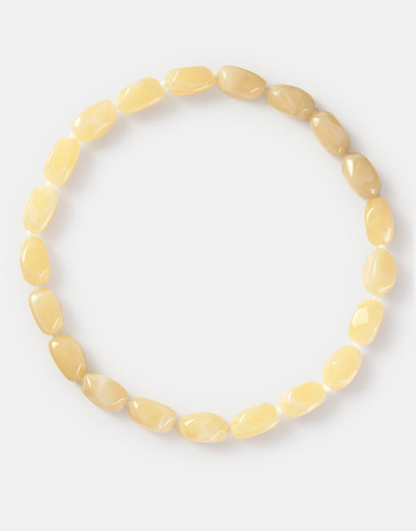 Elastic stone necklace