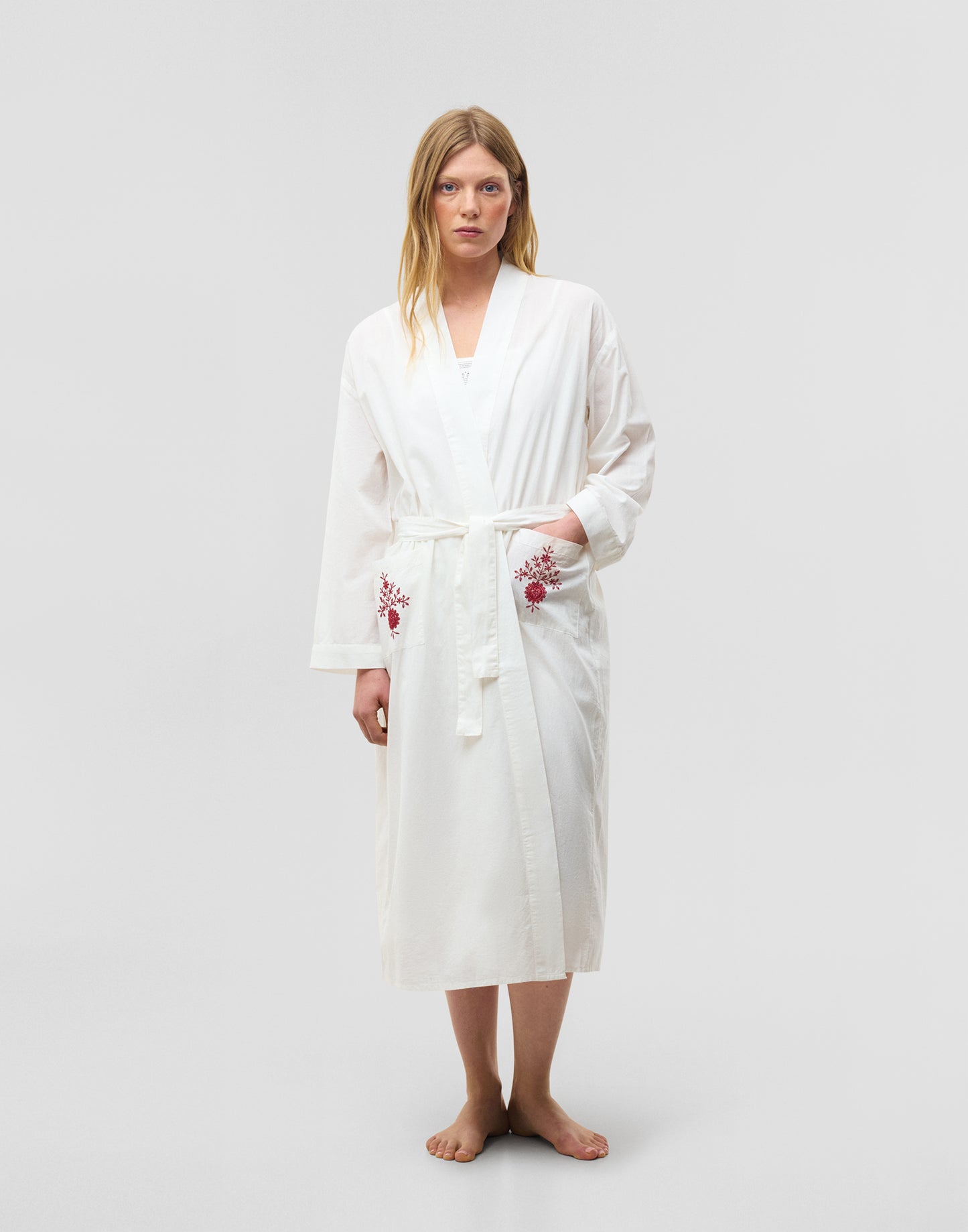 Kimono-Jacke Jaya bestickt