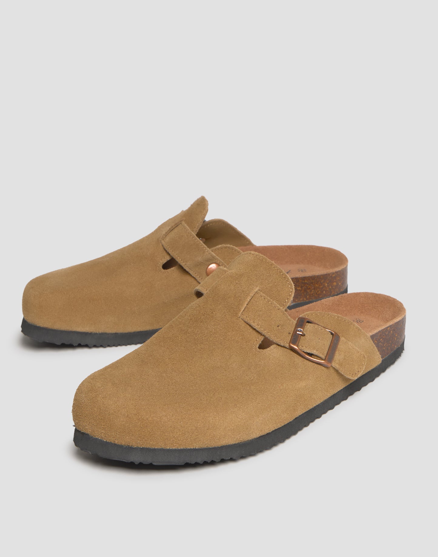 Zoccolo ergonomico uomo in pelle