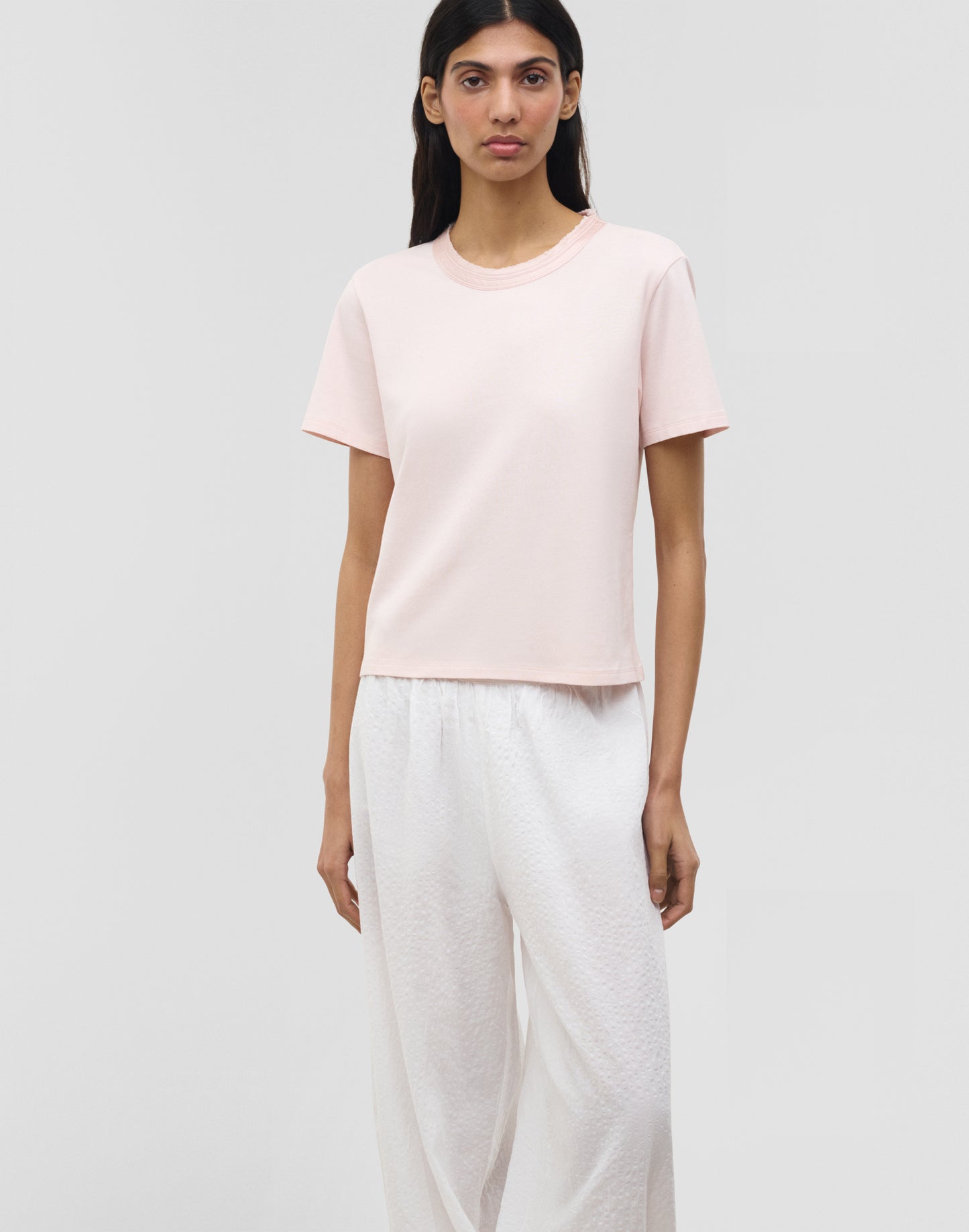 Camiseta ribete seda