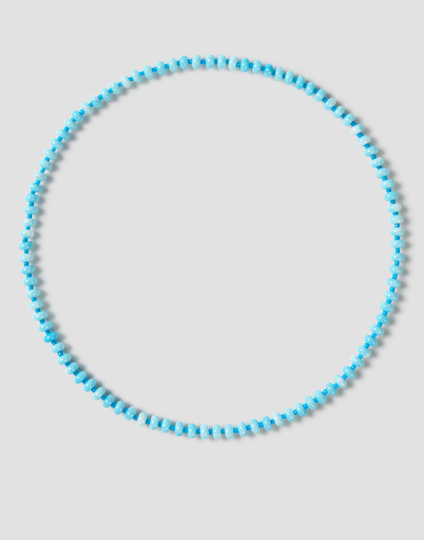 Collar largo piedra azul