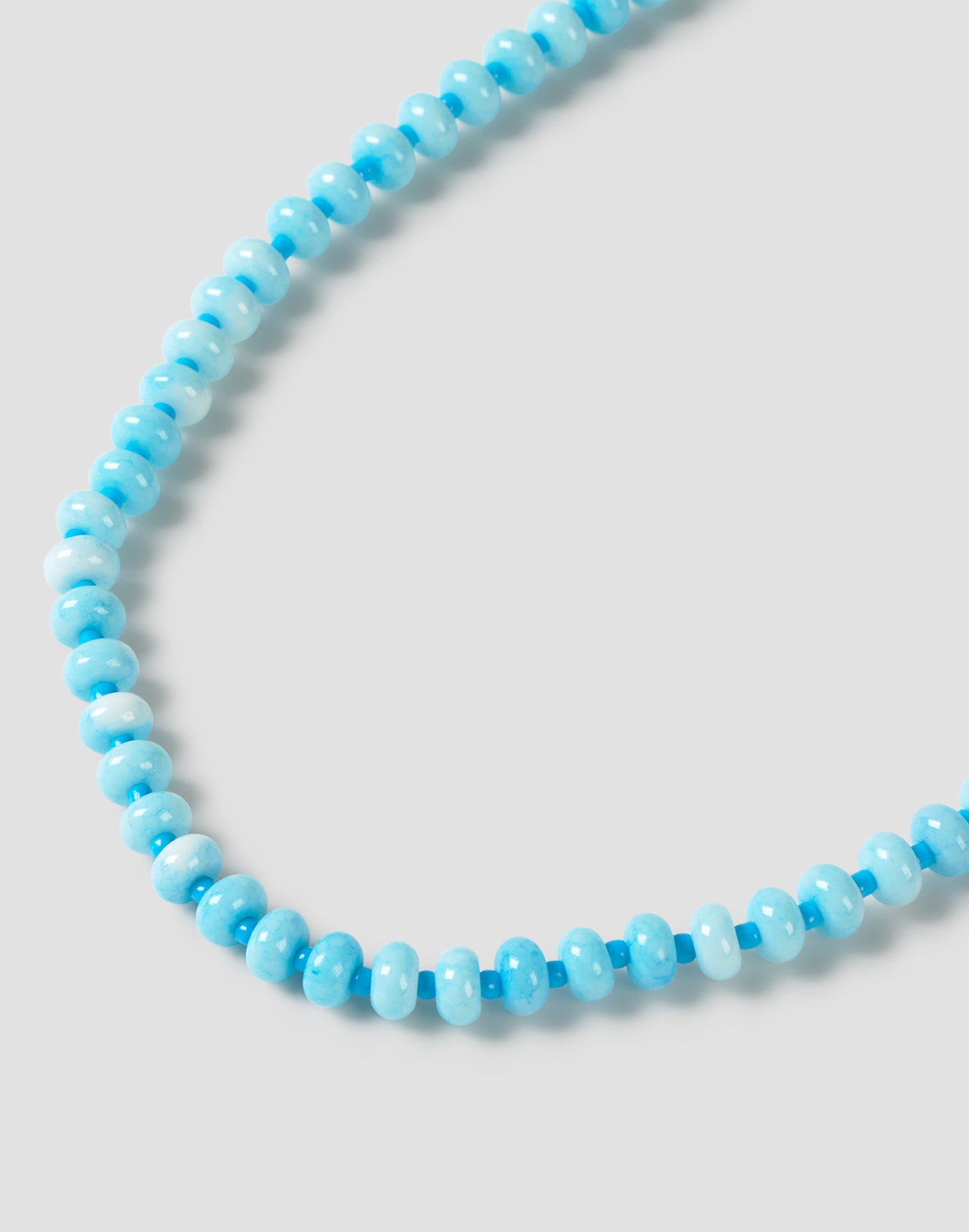 Collar largo piedra azul