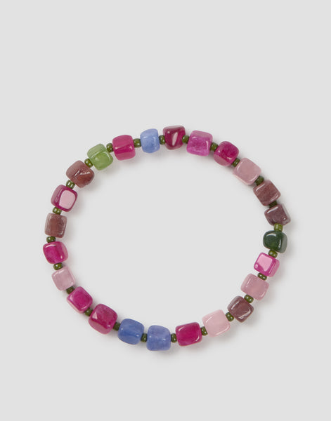 Bracelet pierres couleurs