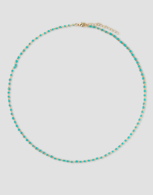 Collar bolitas engarzadas