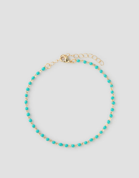 Pulsera bolitas engarzadas