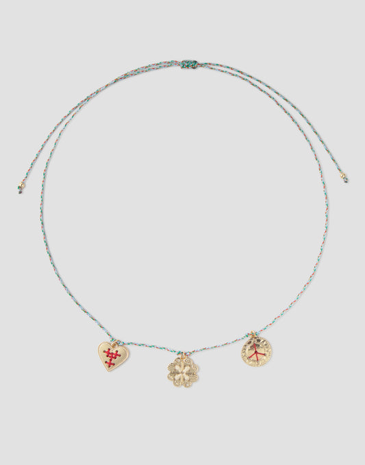 Collar hilo 3 charms