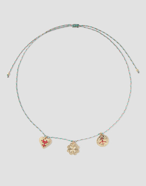 Collar hilo 3 charms