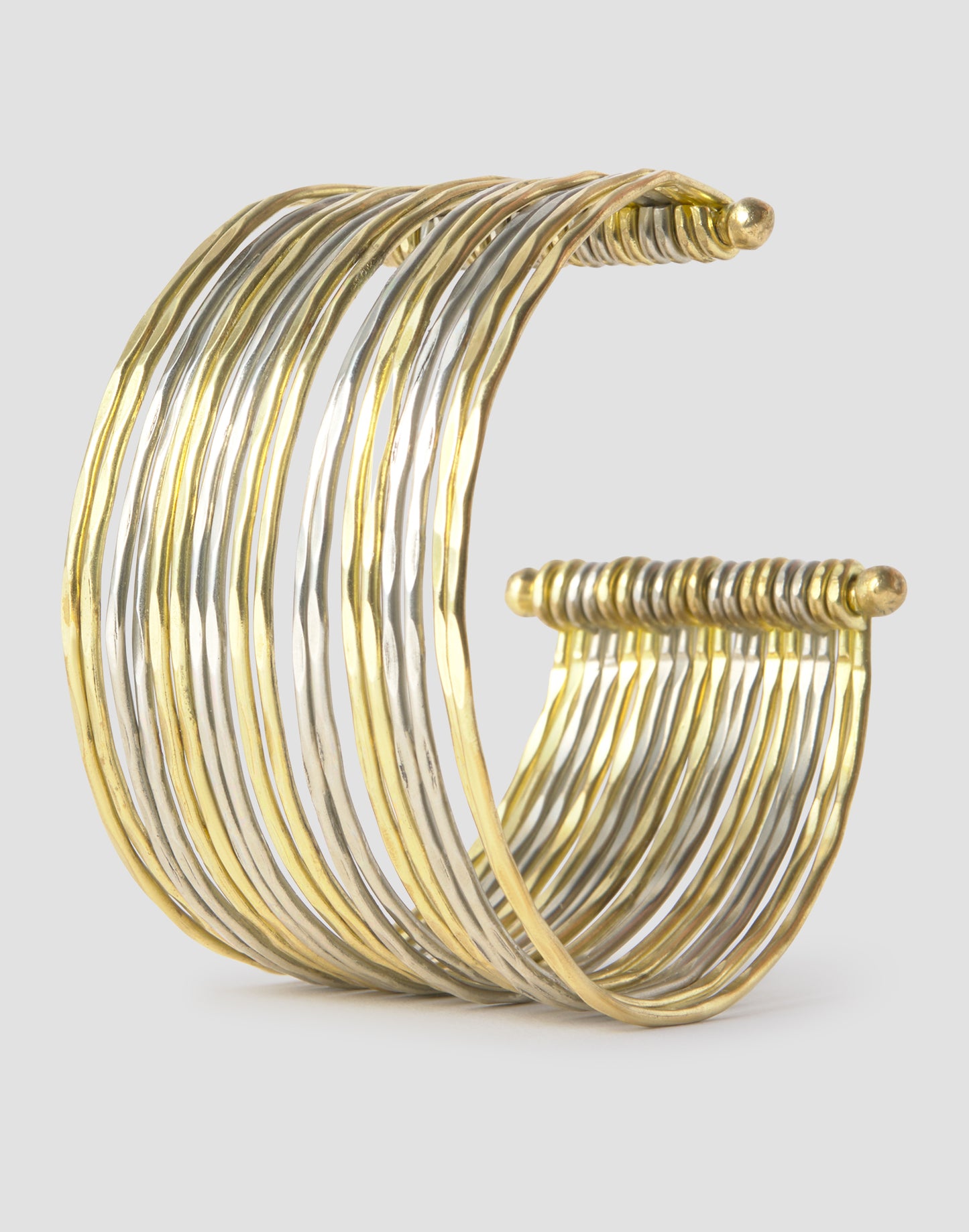 Pulsera rígida bicolor