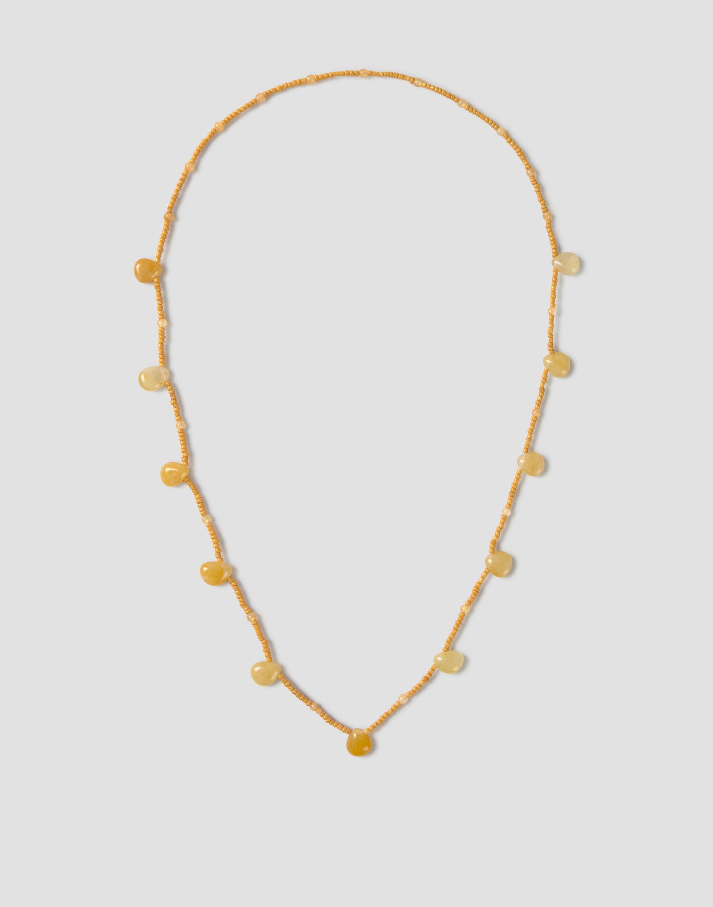 Collar beads piedras largo