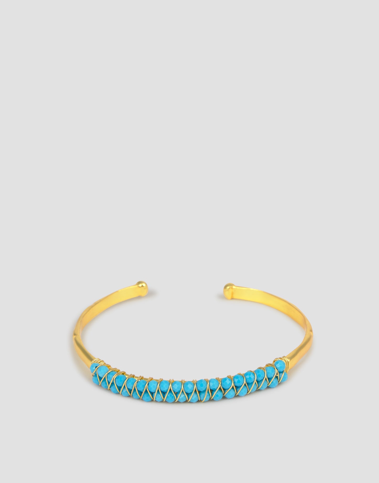 Pulsera rígida turquesas
