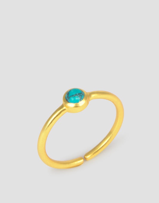 Anillo piedra turquesa