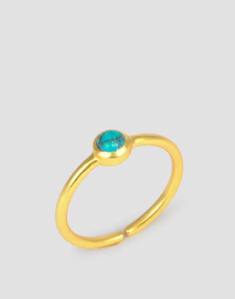 Anillo piedra turquesa