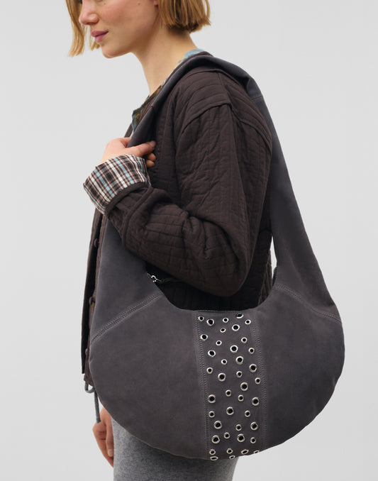 Bolso piel luna tachas