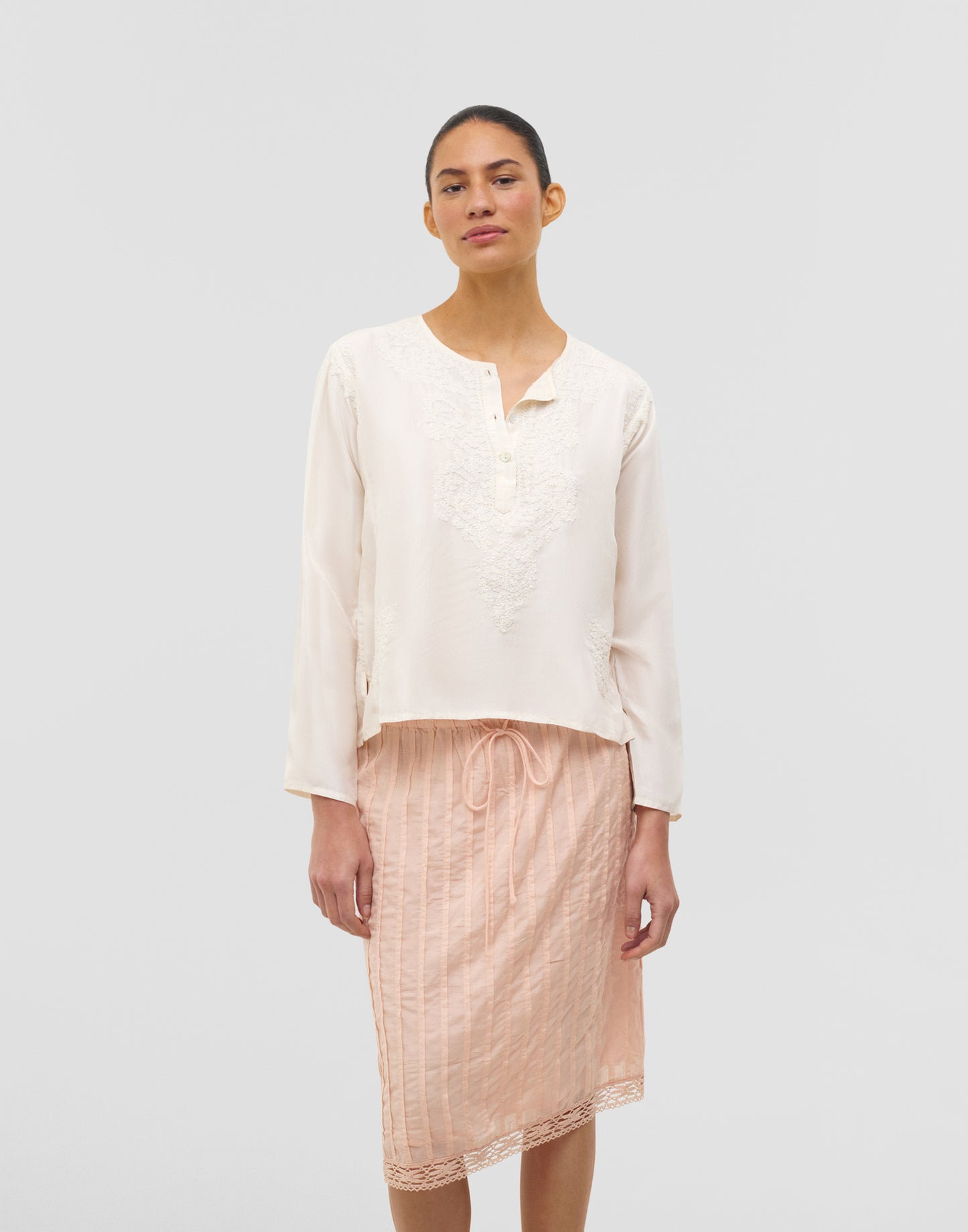 Kurta-Bluse aus Seide