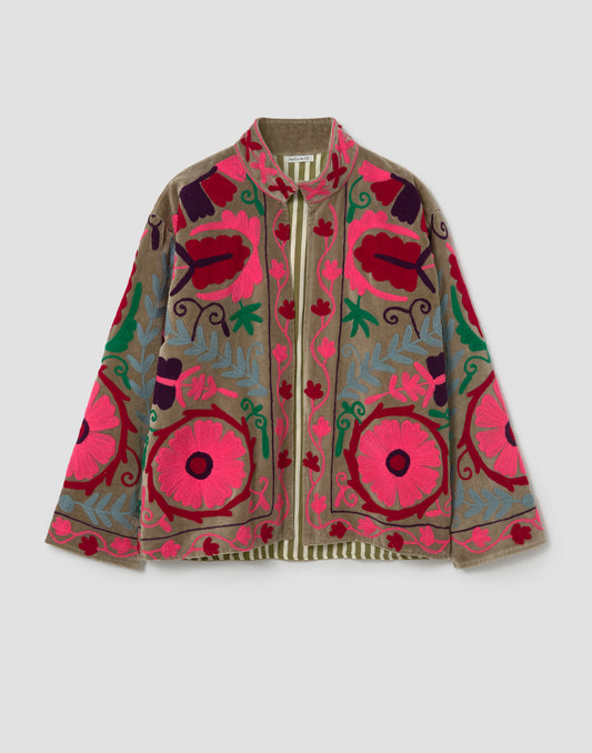 Chaqueta terciopelo India