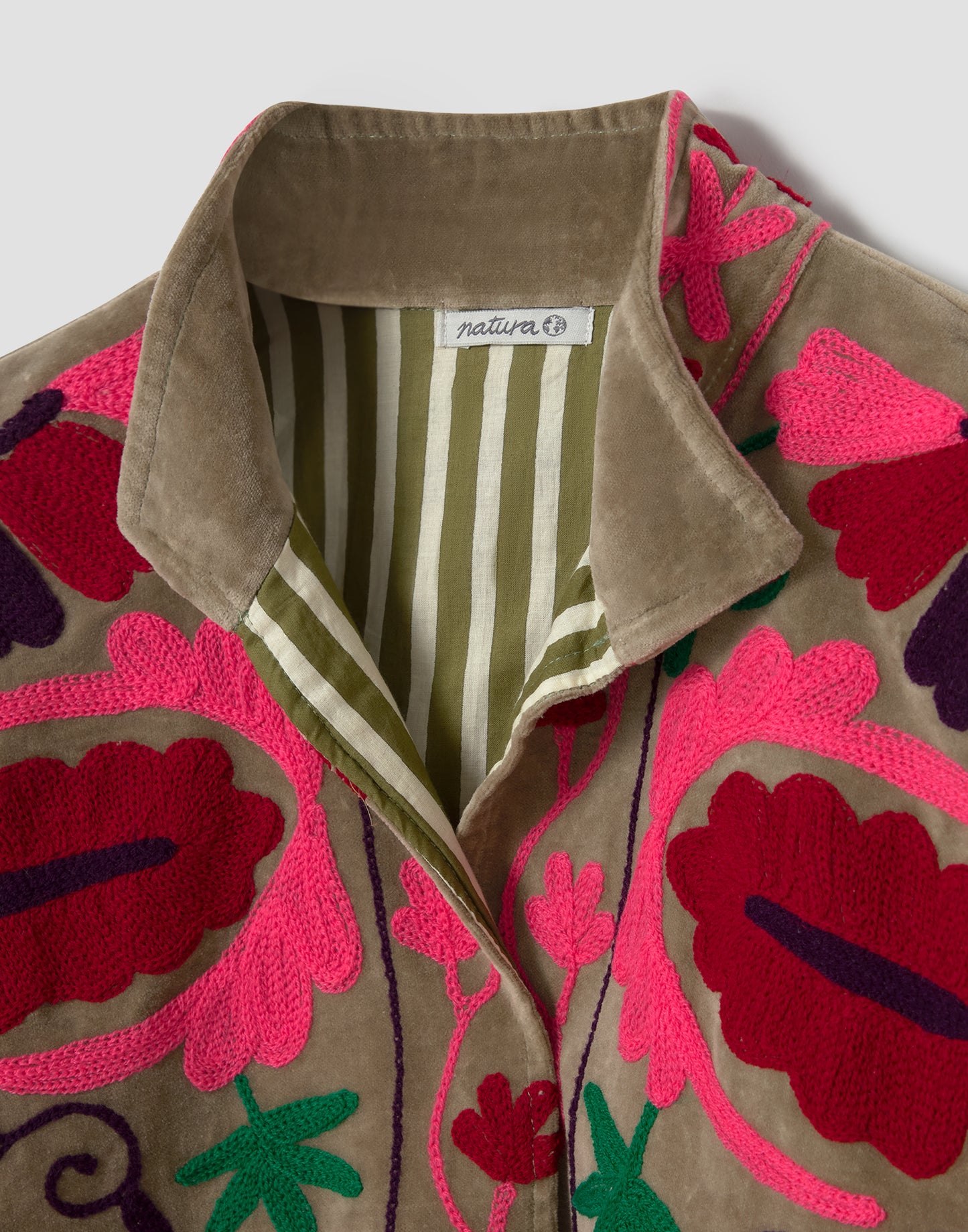 Chaqueta terciopelo India