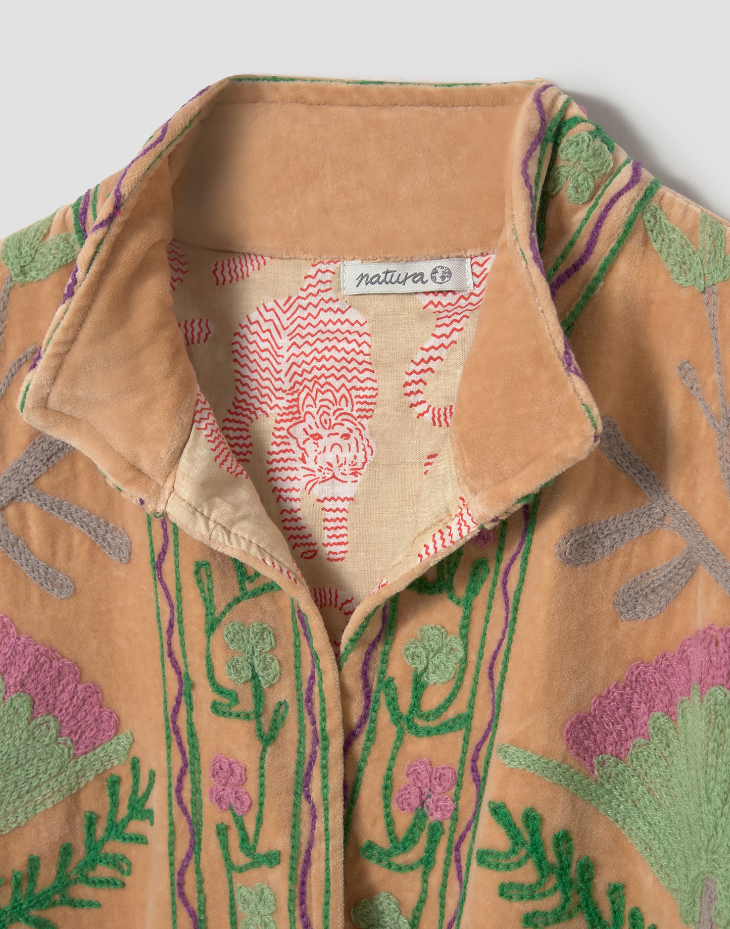 Chaqueta terciopelo India