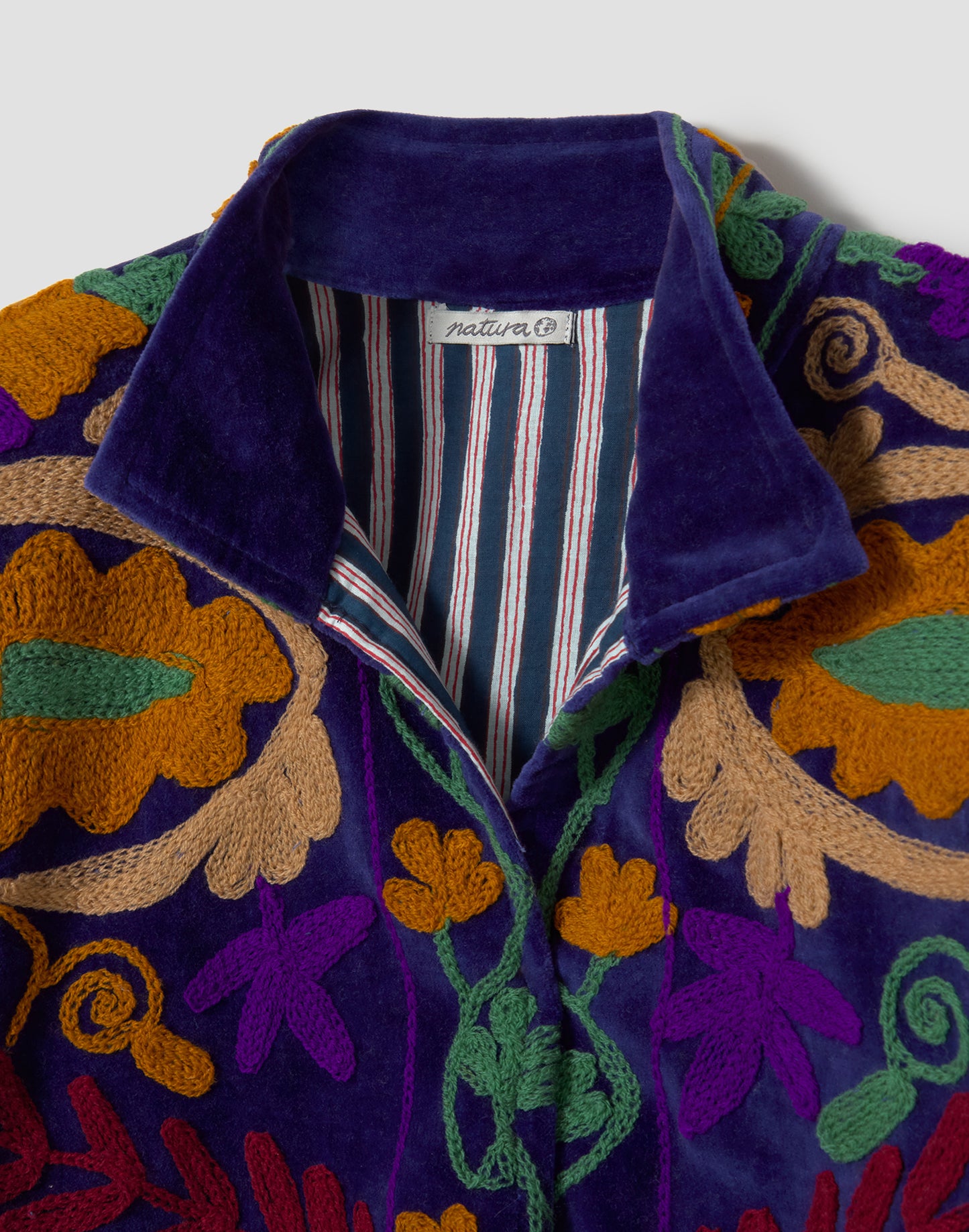 Chaqueta terciopelo India