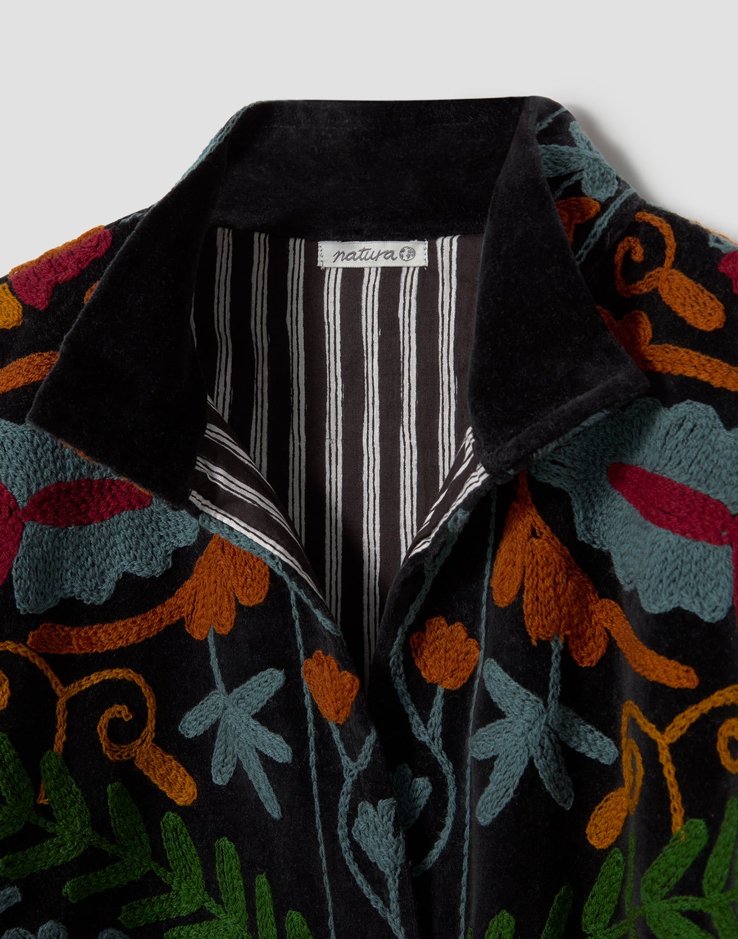 Chaqueta terciopelo India