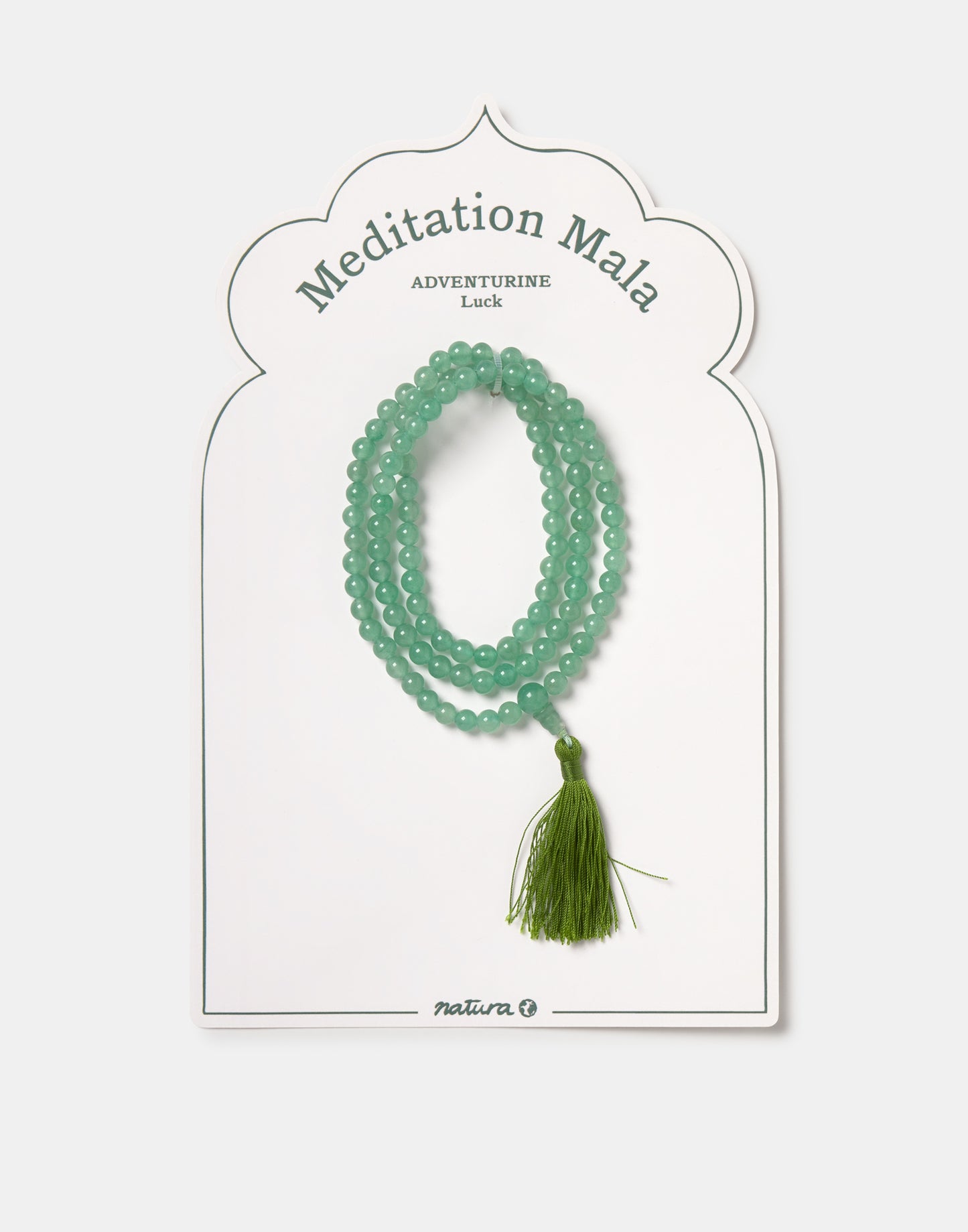 Collier mala aventurine verte