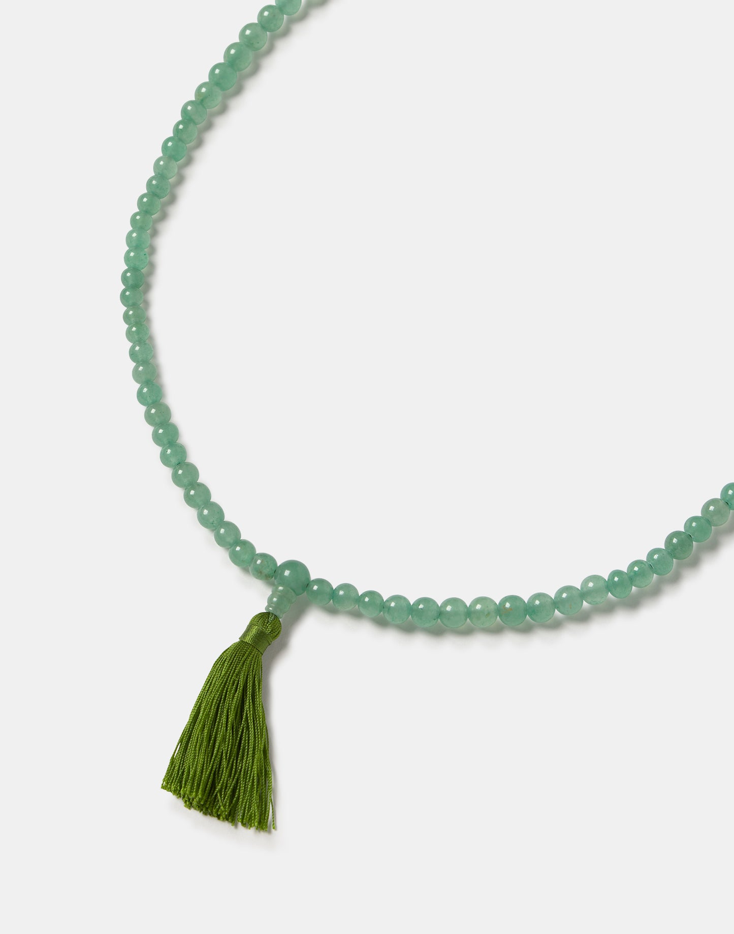 Collier mala aventurine verte