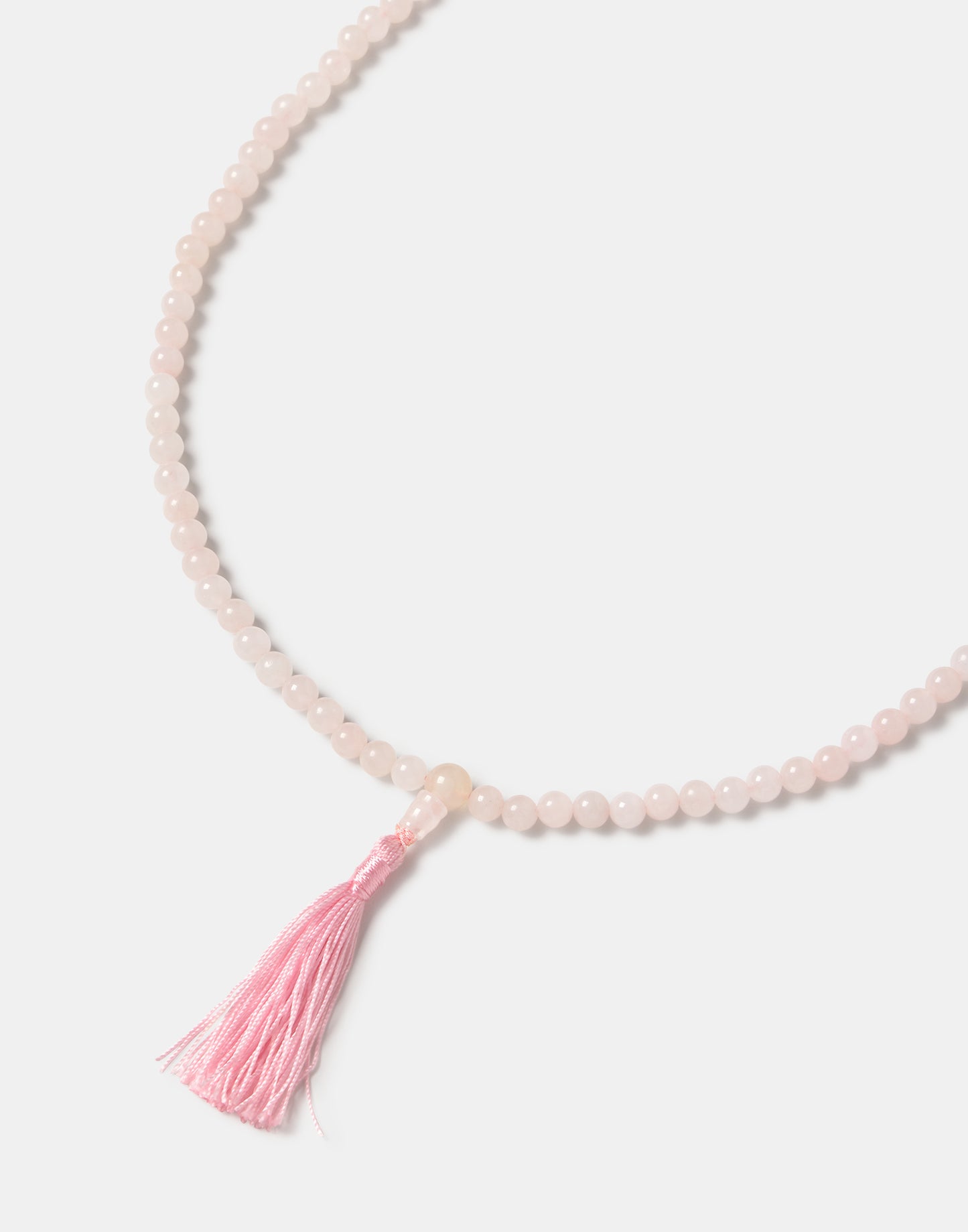 Collar malas cuarzo rosa