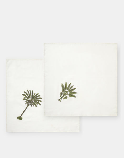 Lot de 2 serviettes Palms