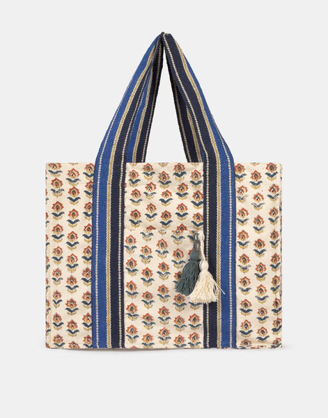 Bolsa grande indi flower print