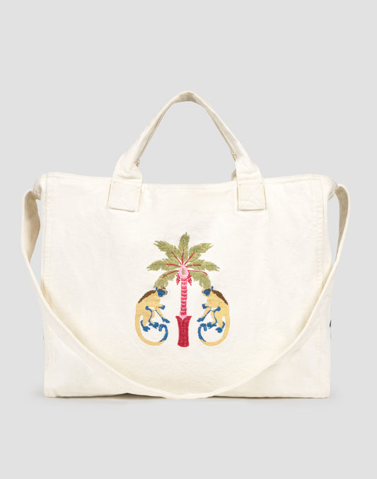 Borsa americana Natura Retreat ricamata