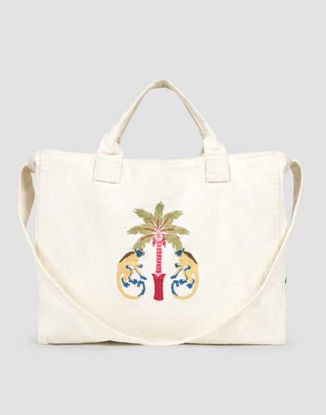 Natura Retreat Embroidered American Bag