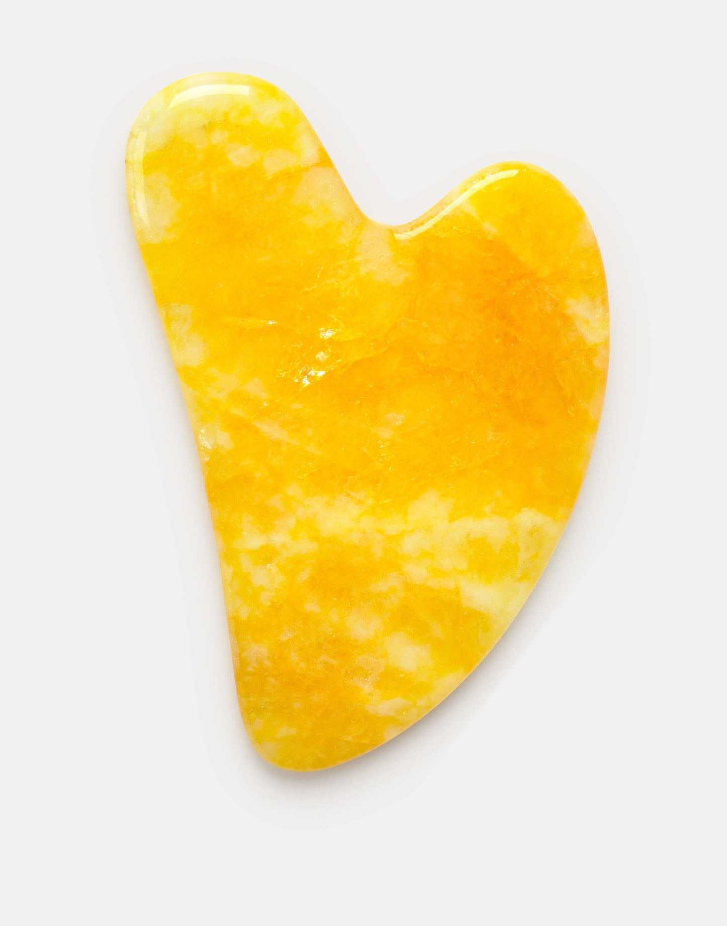 Piedra Gua Sha cuarzo amarillo