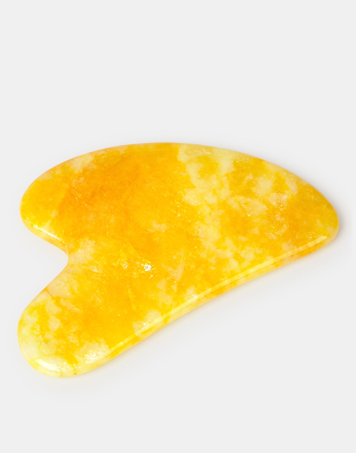 Piedra Gua Sha cuarzo amarillo