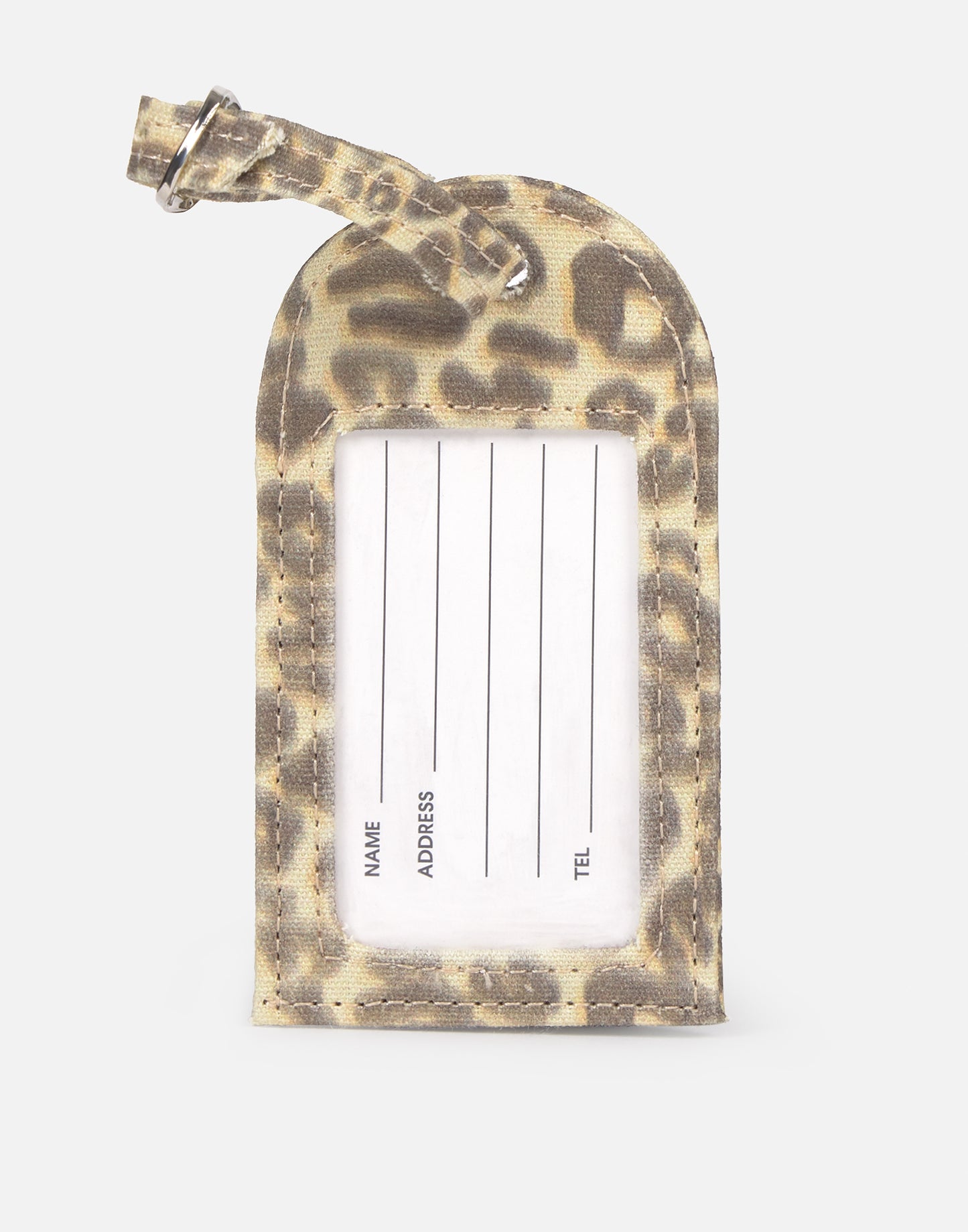 Etiqueta maleta animal print